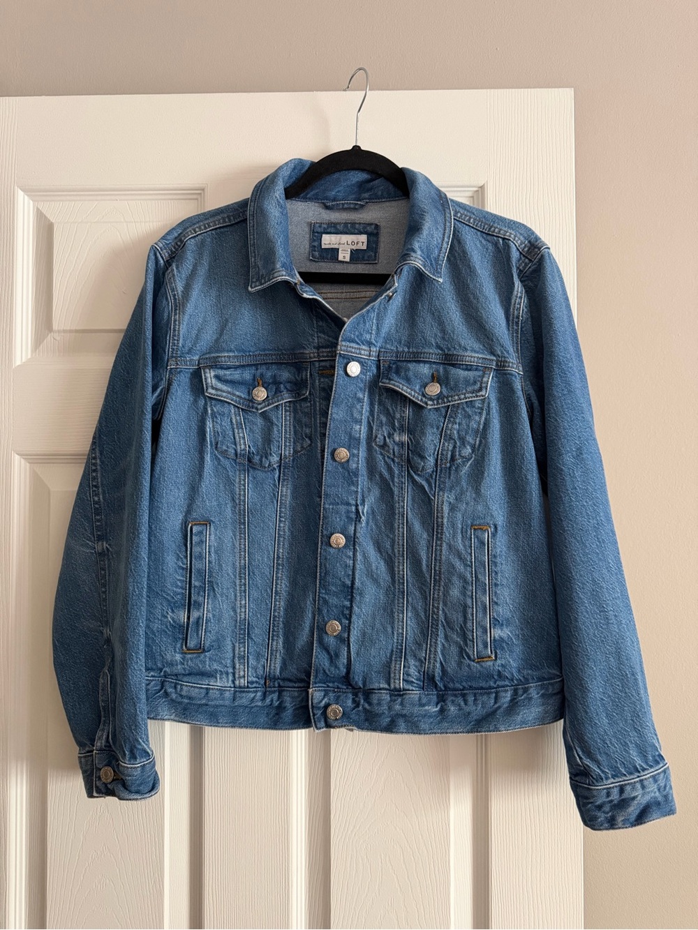 LOFT Classic Blue Denim Jean Jacket